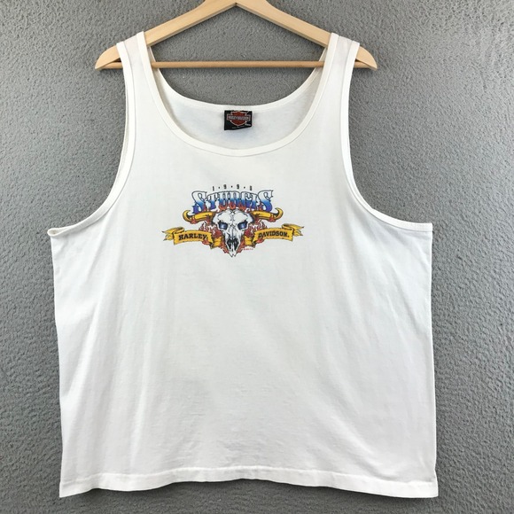 Vintage 90s Harley-Davidson Sturgis 1995 Black Hills Rally Tank Top L - Picture 1 of 10